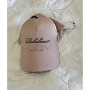 New Lululemon Unisex Classic Ball Cap Pink Sz L/XL Adjustable Soft Hat Logo